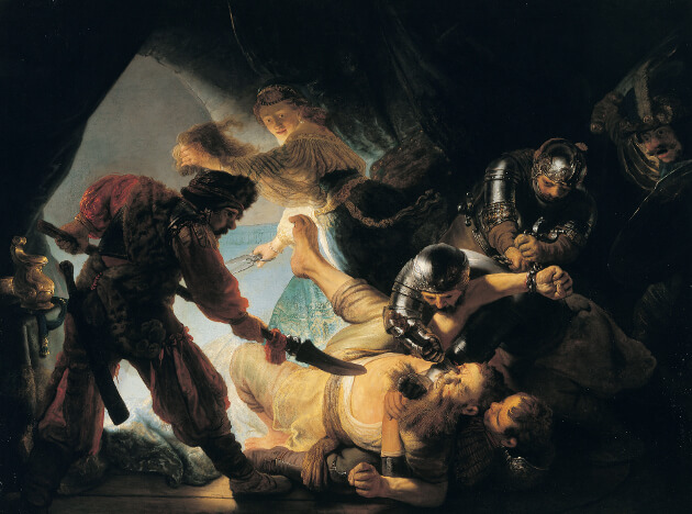 L'aveuglement de Samson par Rembrandt