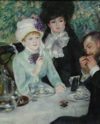 La fin du déjeuner par Auguste Renoir